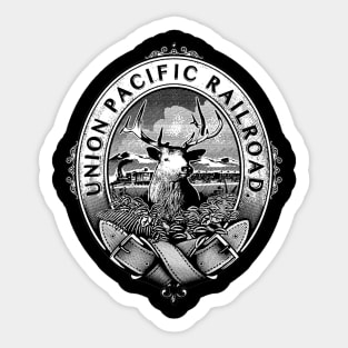 Union Pacific Route Railroad - Retro Sticker